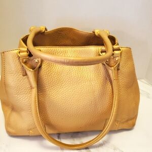 Cole Haan Gold Leather Shoulder Bag